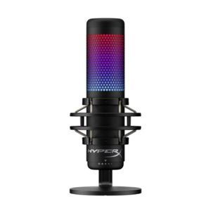 HyperX QuadCast S RGB LED USB 4 polar pattern Microphone - Black - Display Item